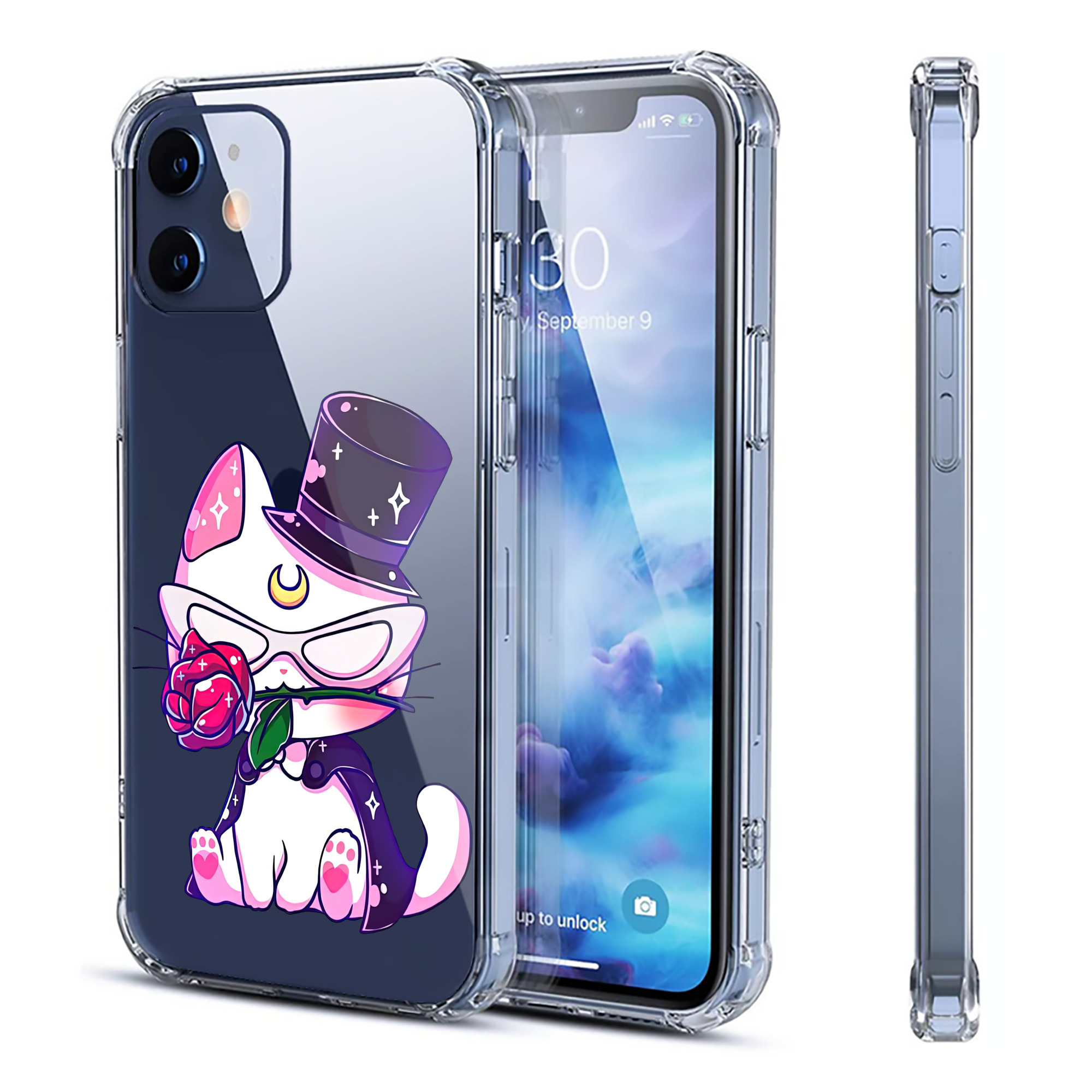 （画像用） 美少女戦士セーラームーン Sailor Moon 【iPhone 12シリーズ対応】透明スマホケース（クリアソフトケース）